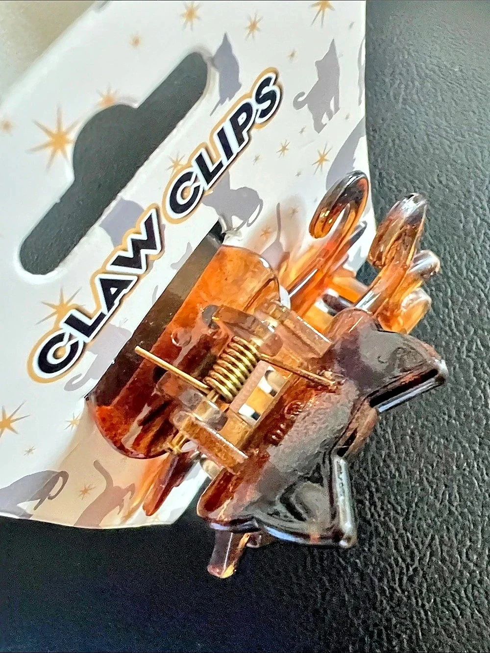 NWT Cat Hair Claw Clip Tortoiseshell Brown